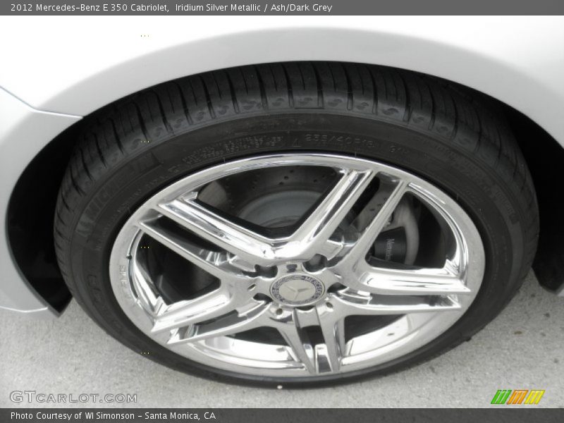 Iridium Silver Metallic / Ash/Dark Grey 2012 Mercedes-Benz E 350 Cabriolet