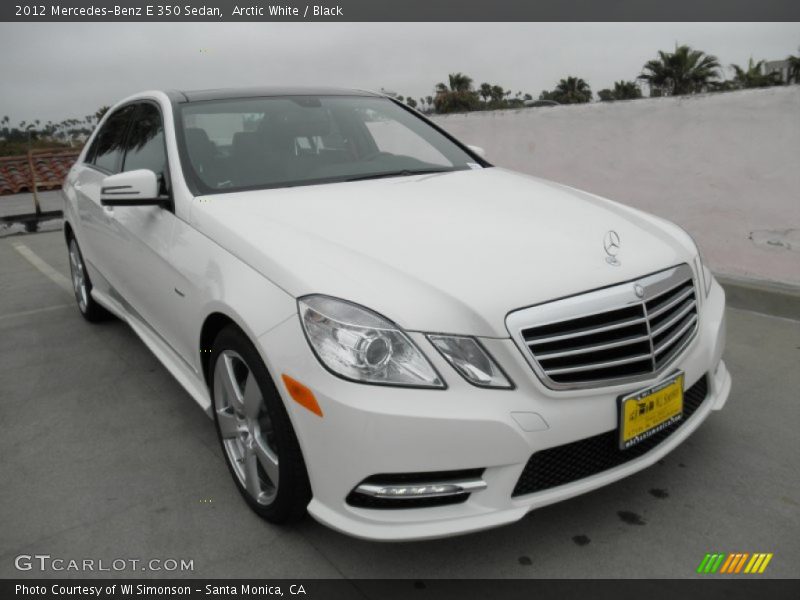 Arctic White / Black 2012 Mercedes-Benz E 350 Sedan