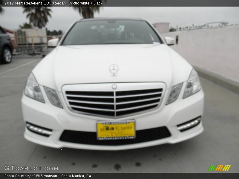 Arctic White / Black 2012 Mercedes-Benz E 350 Sedan