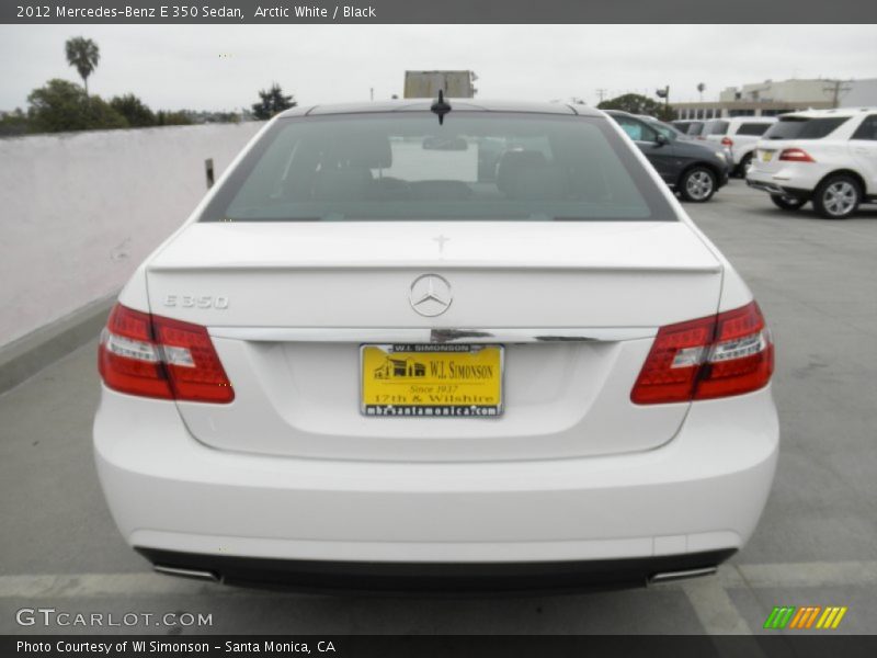 Arctic White / Black 2012 Mercedes-Benz E 350 Sedan