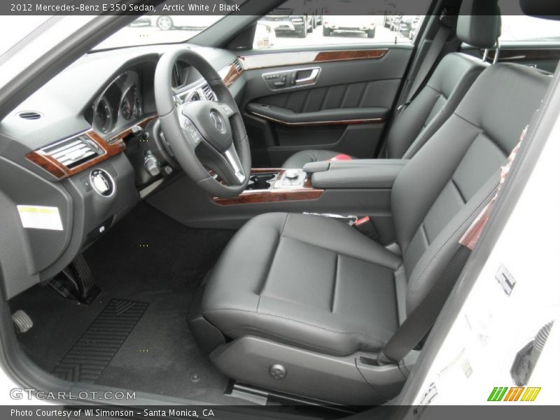 Arctic White / Black 2012 Mercedes-Benz E 350 Sedan