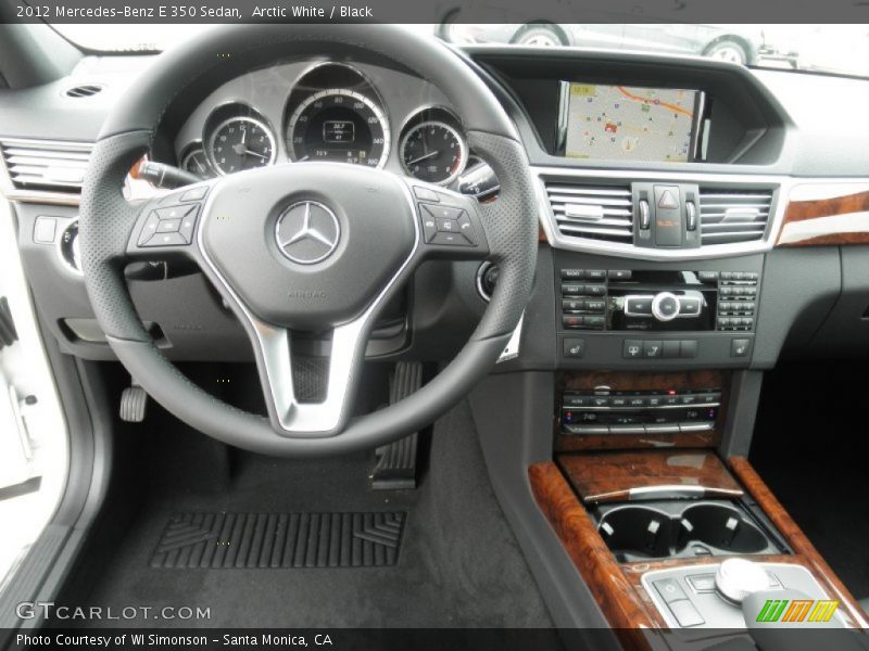 Arctic White / Black 2012 Mercedes-Benz E 350 Sedan