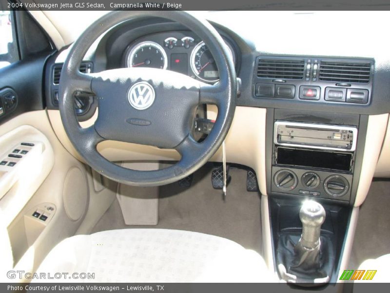 Campanella White / Beige 2004 Volkswagen Jetta GLS Sedan
