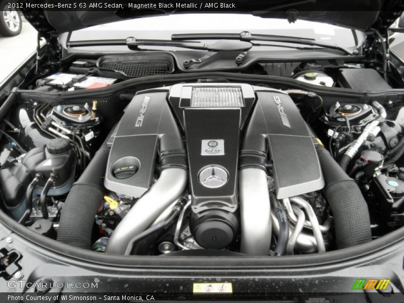  2012 S 63 AMG Sedan Engine - 5.5 Liter AMG Biturbo DOHC 32-Valve VVT V8
