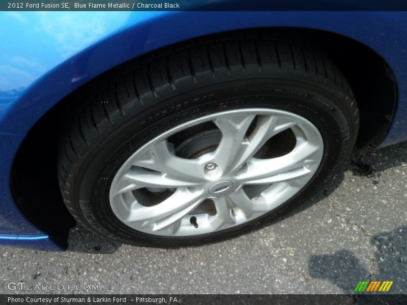 Blue Flame Metallic / Charcoal Black 2012 Ford Fusion SE