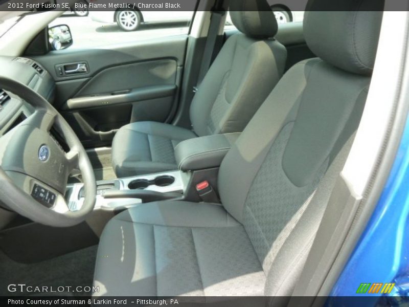 Blue Flame Metallic / Charcoal Black 2012 Ford Fusion SE