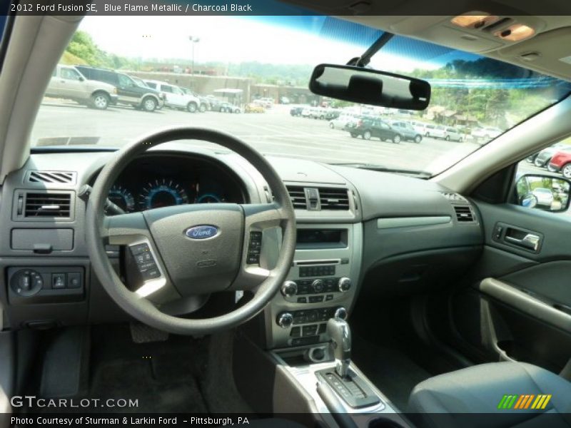 Blue Flame Metallic / Charcoal Black 2012 Ford Fusion SE
