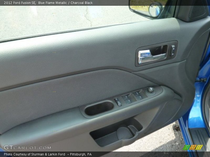 Blue Flame Metallic / Charcoal Black 2012 Ford Fusion SE