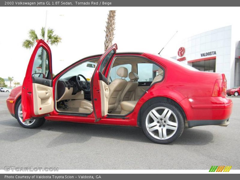 Tornado Red / Beige 2003 Volkswagen Jetta GL 1.8T Sedan