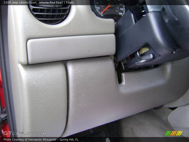 Inferno Red Pearl / Khaki 2006 Jeep Liberty Sport