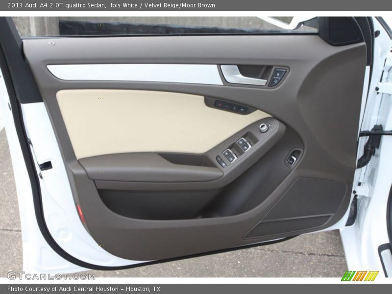 Ibis White / Velvet Beige/Moor Brown 2013 Audi A4 2.0T quattro Sedan