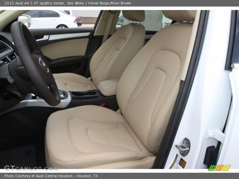 Ibis White / Velvet Beige/Moor Brown 2013 Audi A4 2.0T quattro Sedan
