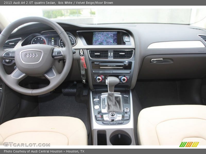 Ibis White / Velvet Beige/Moor Brown 2013 Audi A4 2.0T quattro Sedan