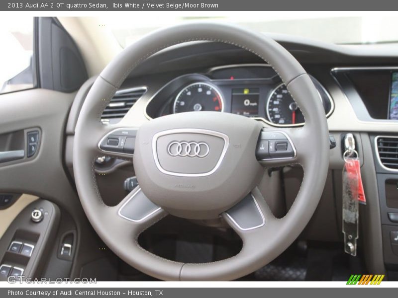 Ibis White / Velvet Beige/Moor Brown 2013 Audi A4 2.0T quattro Sedan