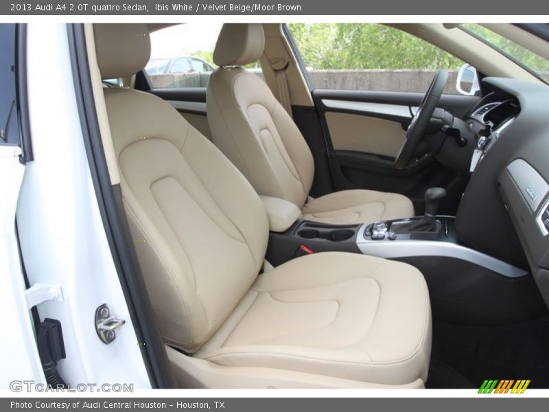 Ibis White / Velvet Beige/Moor Brown 2013 Audi A4 2.0T quattro Sedan