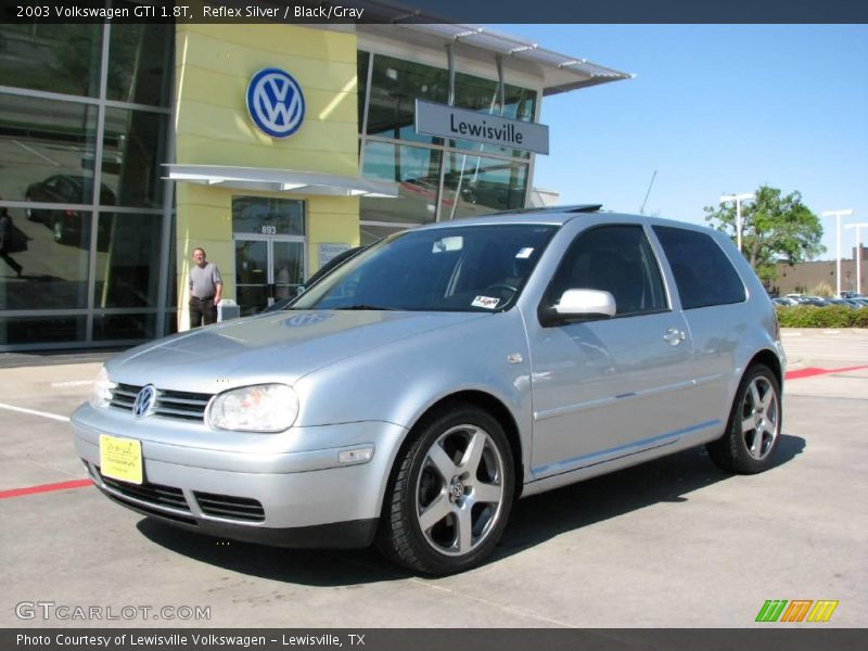 Reflex Silver / Black/Gray 2003 Volkswagen GTI 1.8T