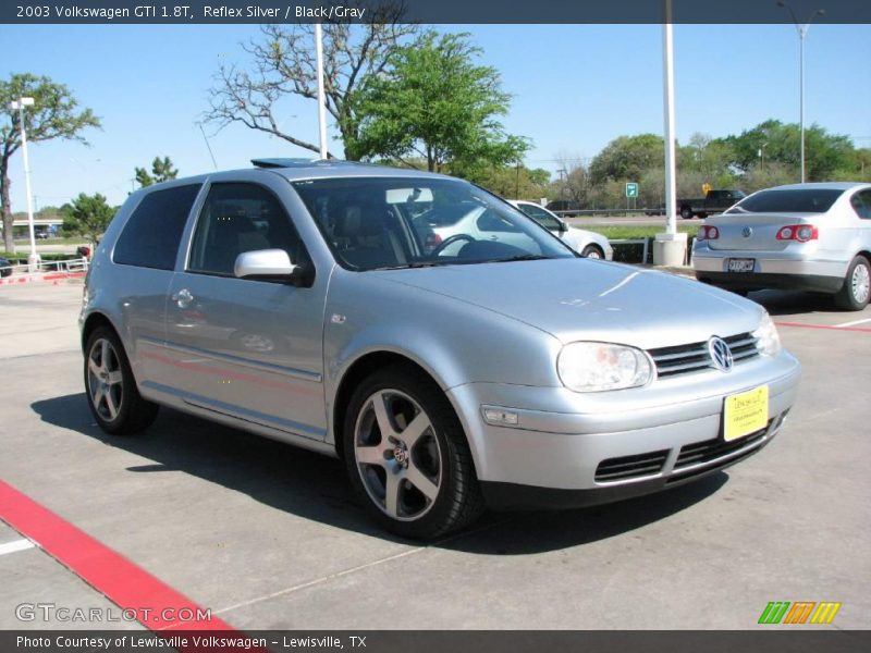 Reflex Silver / Black/Gray 2003 Volkswagen GTI 1.8T