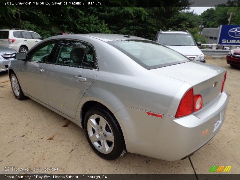 Silver Ice Metallic / Titanium 2011 Chevrolet Malibu LS