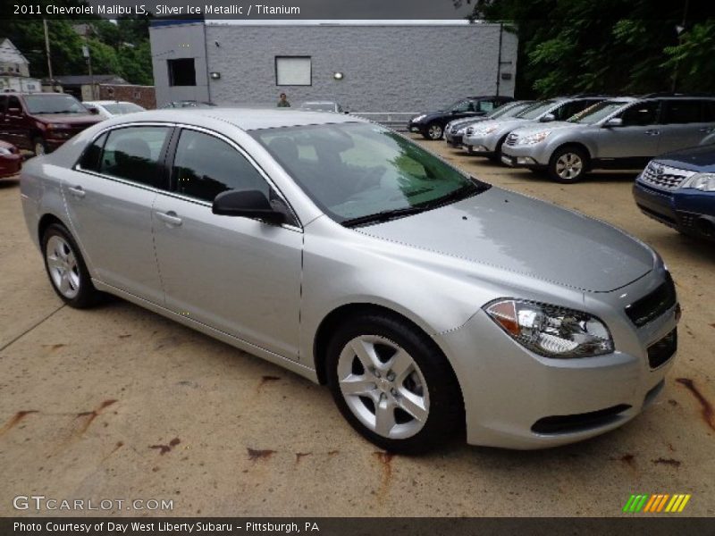 Silver Ice Metallic / Titanium 2011 Chevrolet Malibu LS