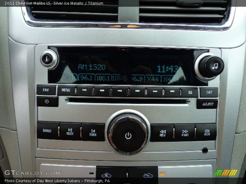 Silver Ice Metallic / Titanium 2011 Chevrolet Malibu LS