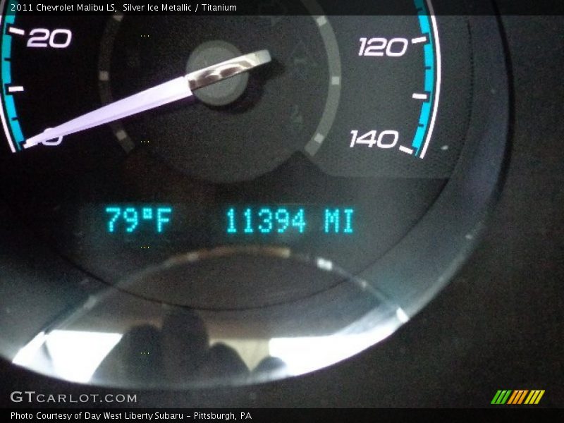Silver Ice Metallic / Titanium 2011 Chevrolet Malibu LS