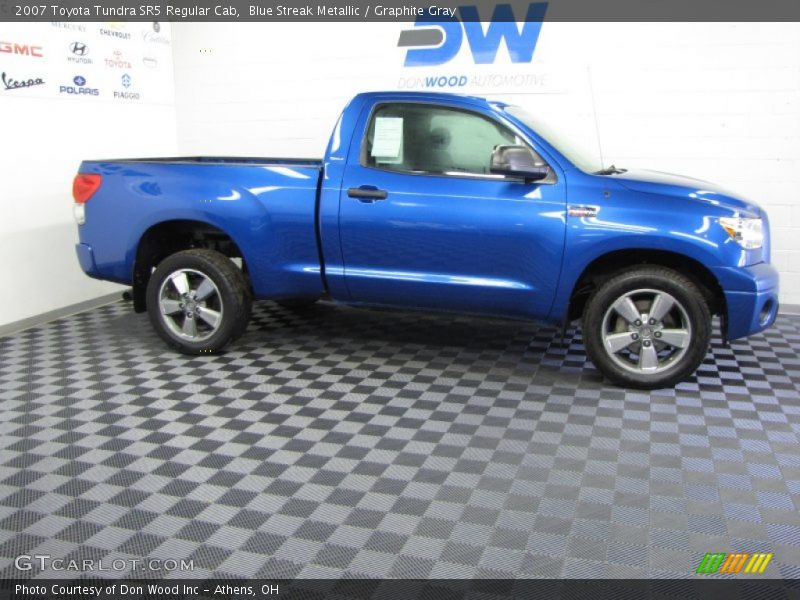 Blue Streak Metallic / Graphite Gray 2007 Toyota Tundra SR5 Regular Cab