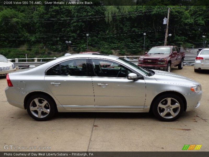 Silver Metallic / Anthracite Black 2008 Volvo S80 T6 AWD