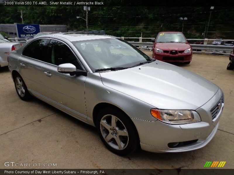 Silver Metallic / Anthracite Black 2008 Volvo S80 T6 AWD