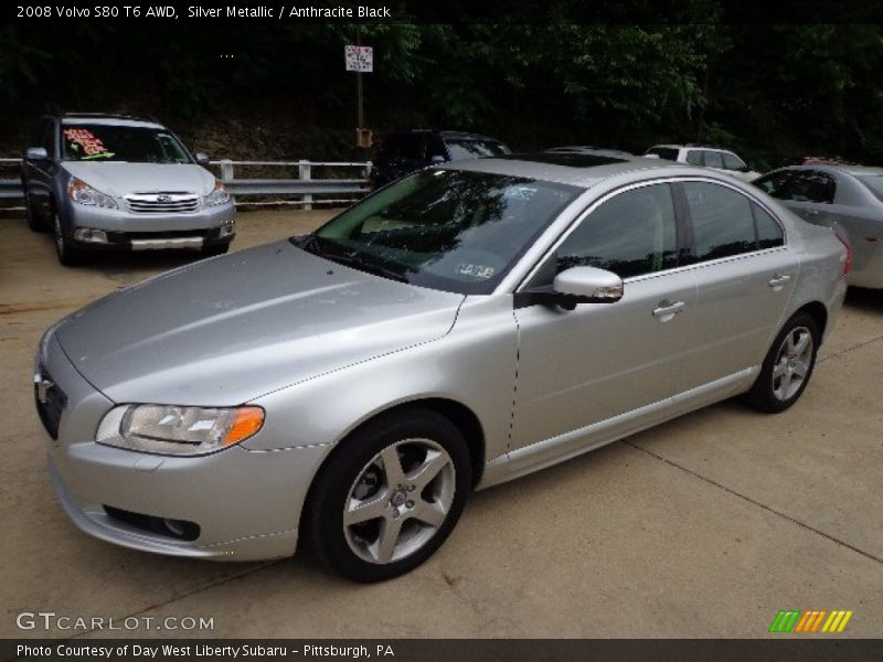 Silver Metallic / Anthracite Black 2008 Volvo S80 T6 AWD