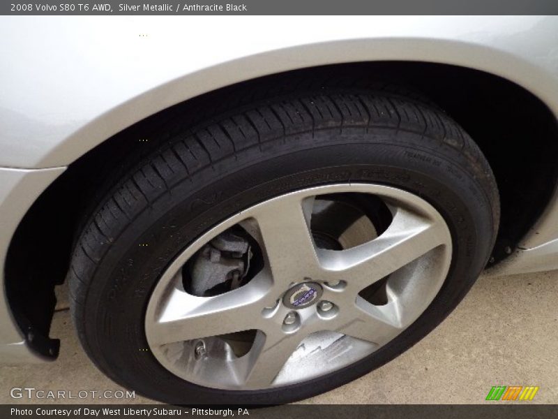 Silver Metallic / Anthracite Black 2008 Volvo S80 T6 AWD