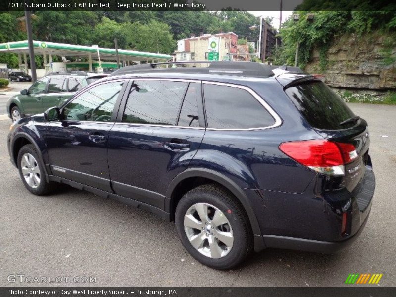 Deep Indigo Pearl / Warm Ivory 2012 Subaru Outback 3.6R Limited