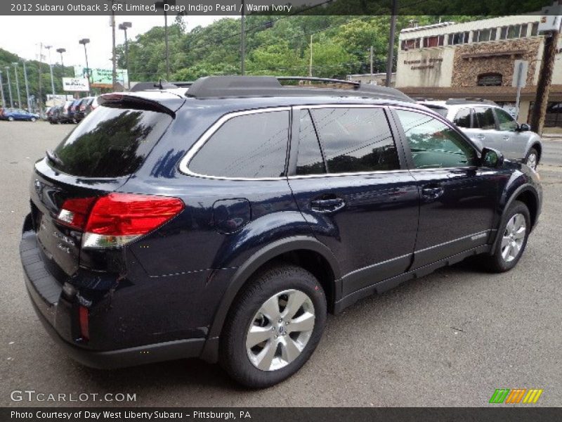 Deep Indigo Pearl / Warm Ivory 2012 Subaru Outback 3.6R Limited