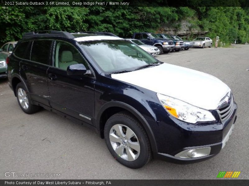Deep Indigo Pearl / Warm Ivory 2012 Subaru Outback 3.6R Limited