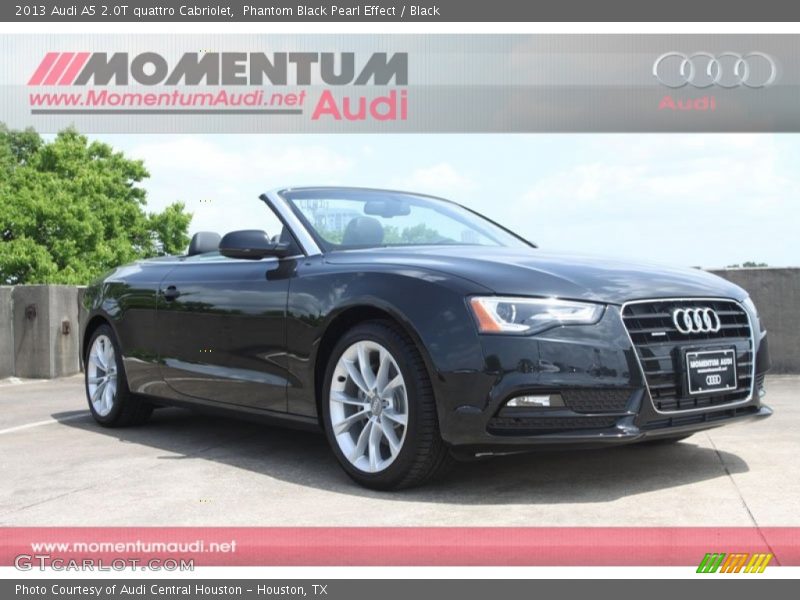 Phantom Black Pearl Effect / Black 2013 Audi A5 2.0T quattro Cabriolet