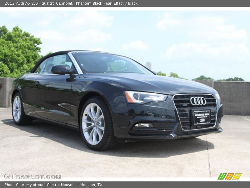 Phantom Black Pearl Effect / Black 2013 Audi A5 2.0T quattro Cabriolet