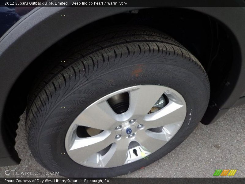Deep Indigo Pearl / Warm Ivory 2012 Subaru Outback 3.6R Limited