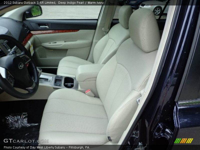 Deep Indigo Pearl / Warm Ivory 2012 Subaru Outback 3.6R Limited