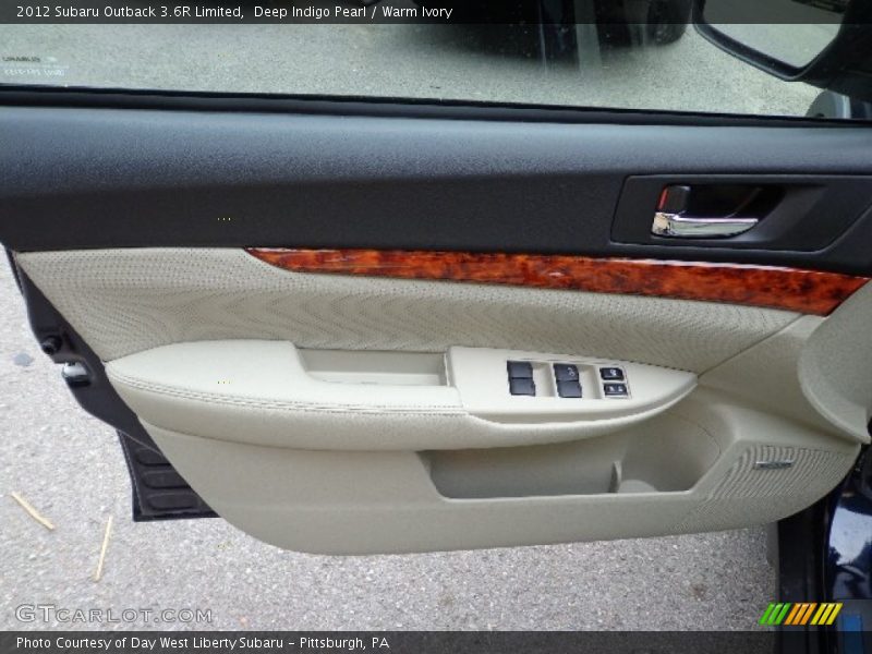Deep Indigo Pearl / Warm Ivory 2012 Subaru Outback 3.6R Limited