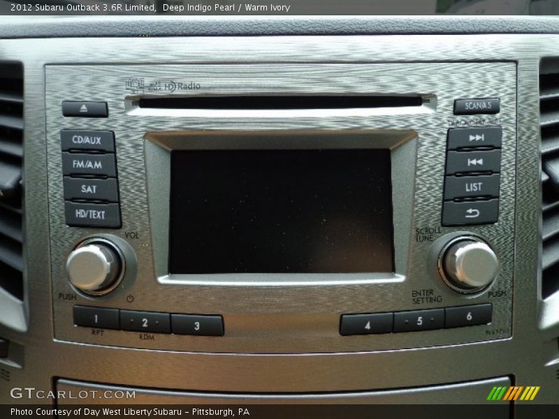 Deep Indigo Pearl / Warm Ivory 2012 Subaru Outback 3.6R Limited