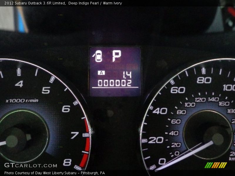 Deep Indigo Pearl / Warm Ivory 2012 Subaru Outback 3.6R Limited
