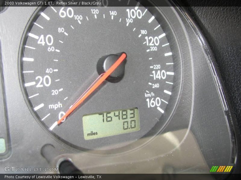 Reflex Silver / Black/Gray 2003 Volkswagen GTI 1.8T