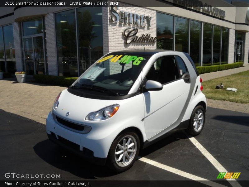 Crystal White / design Black 2010 Smart fortwo passion coupe