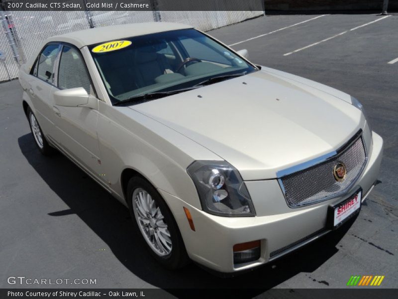 Gold Mist / Cashmere 2007 Cadillac CTS Sedan