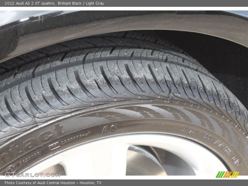 Brilliant Black / Light Gray 2012 Audi A3 2.0T quattro