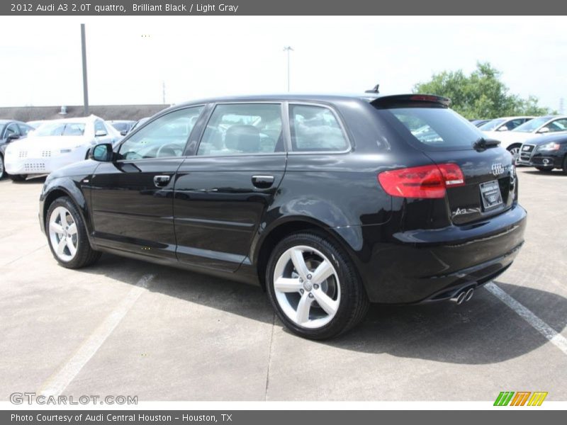 Brilliant Black / Light Gray 2012 Audi A3 2.0T quattro
