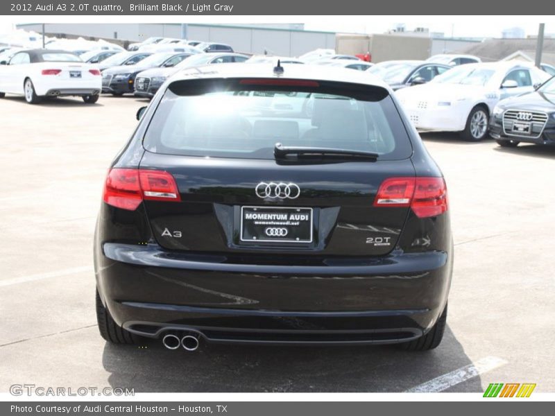 Brilliant Black / Light Gray 2012 Audi A3 2.0T quattro