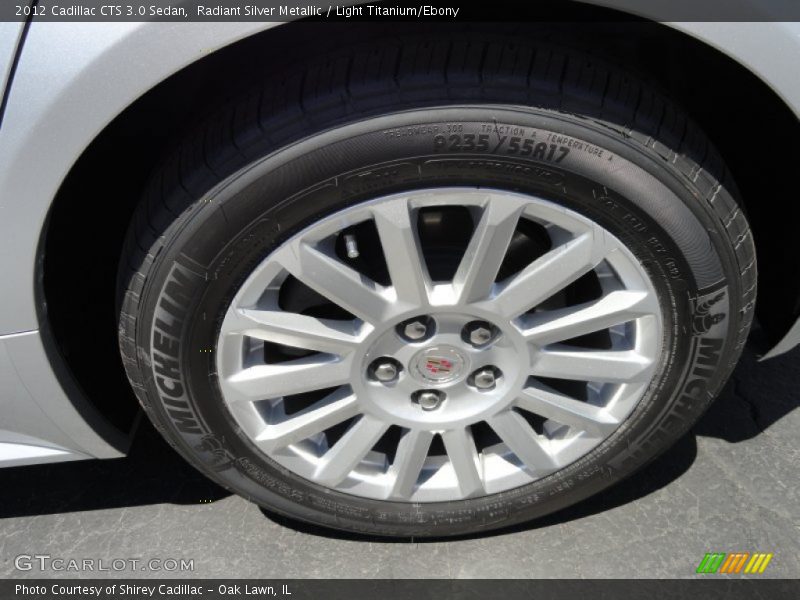 Radiant Silver Metallic / Light Titanium/Ebony 2012 Cadillac CTS 3.0 Sedan