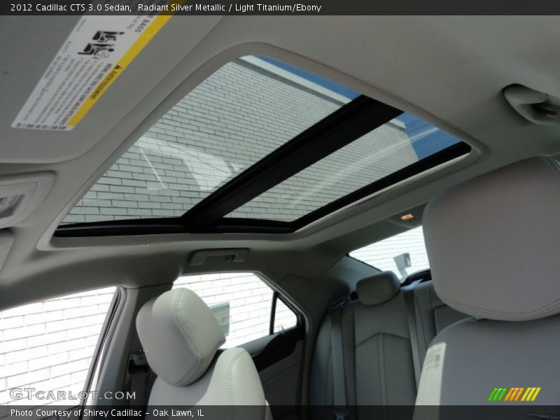 Radiant Silver Metallic / Light Titanium/Ebony 2012 Cadillac CTS 3.0 Sedan