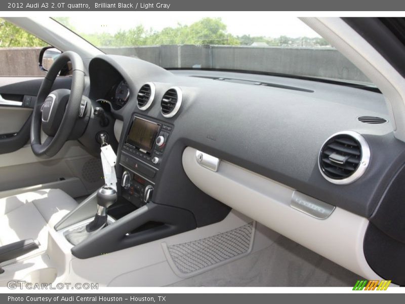 Brilliant Black / Light Gray 2012 Audi A3 2.0T quattro