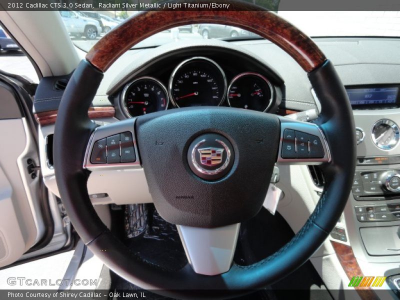 Radiant Silver Metallic / Light Titanium/Ebony 2012 Cadillac CTS 3.0 Sedan